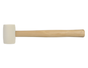 Obrazek White rubber mallets, wooden handle